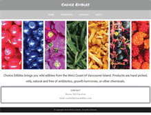 Tablet Screenshot of choicedibles.com
